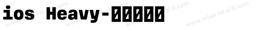 ios Heavy字体转换